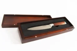 Couteau Nakiri Chroma Dorimu Pure Damascus 16.5cm acier japonais 64 couches
