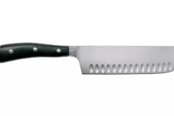 Couteau nakiri Classic Ikon Wüsthof forgé lame alvéolée 17cm