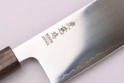Couteau nakiri 16cm japonais artisnal Wusaki Hikari SLD manche bubinga