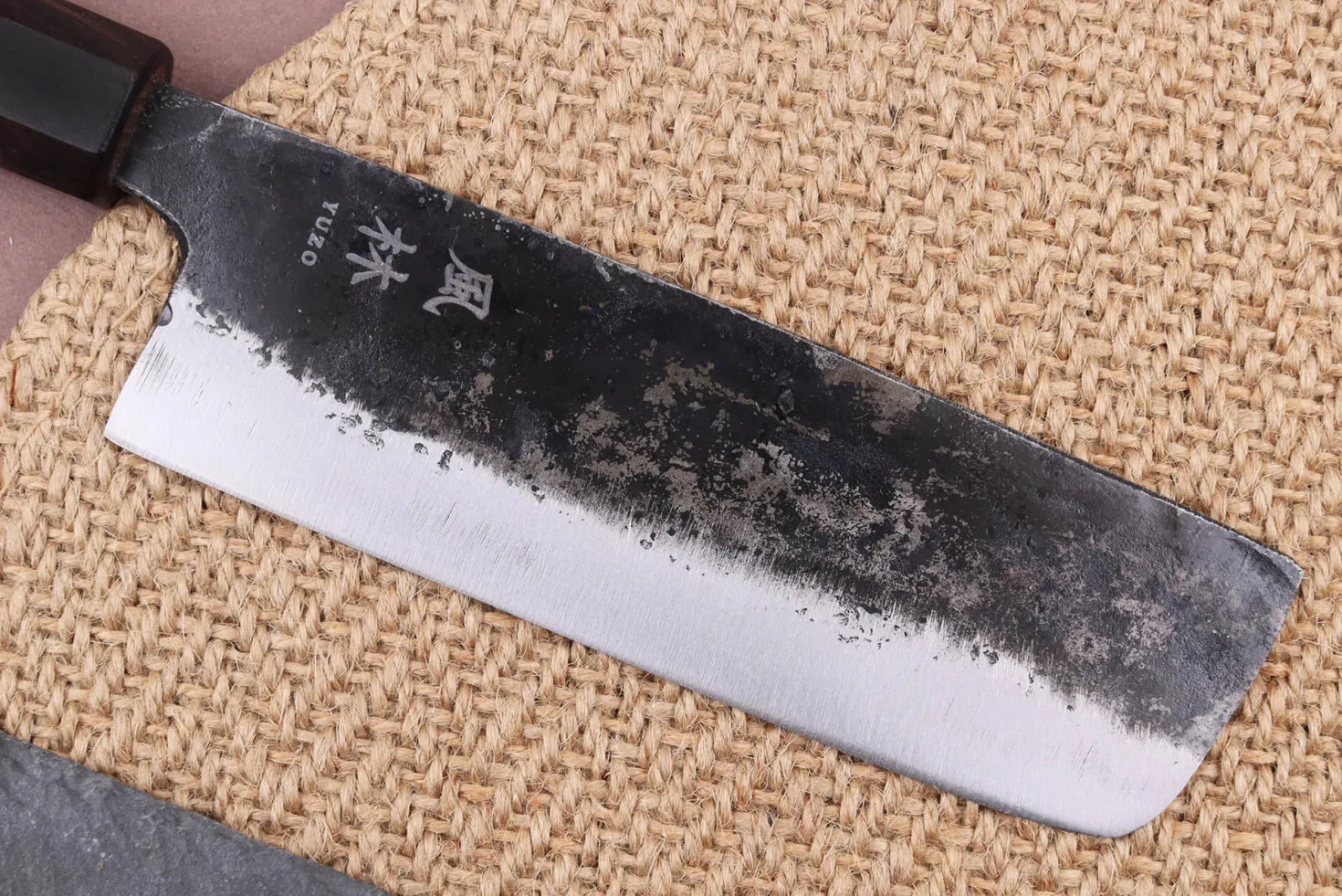 Couteau nakiri 12cm japonais artisanal Yuzo Shinju BS2