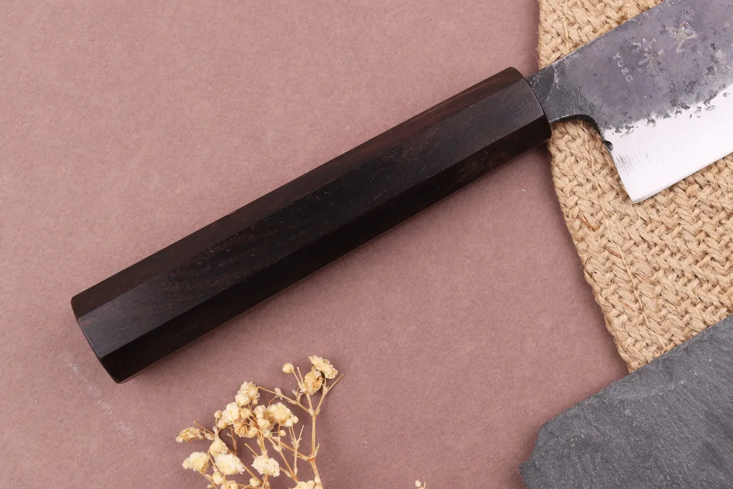 Couteau nakiri 12cm japonais artisanal Yuzo Shinju BS2