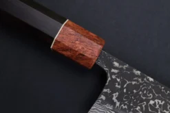 Couteau nakiri 16,5cm japonais artisanal Masashi Yamamoto SLD Kuro damas