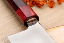 Couteau nakiri 16,5cm japonais artisanal Takeshi Saji VG10 Rainbow