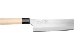 Couteau nakiri 16,5cm japonais artisanal Naoki Mazaki WS2 poli