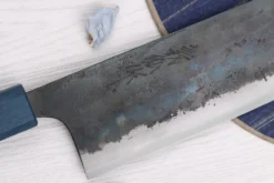 Couteau nakiri 16,5cm japonais artisanal Yoshihiro Rugged Black