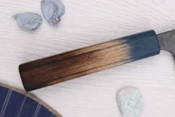 Couteau nakiri 16,5cm japonais artisanal Yoshihiro Rugged Black