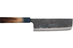 Couteau nakiri 16,5cm japonais artisanal Yoshihiro Rugged Black