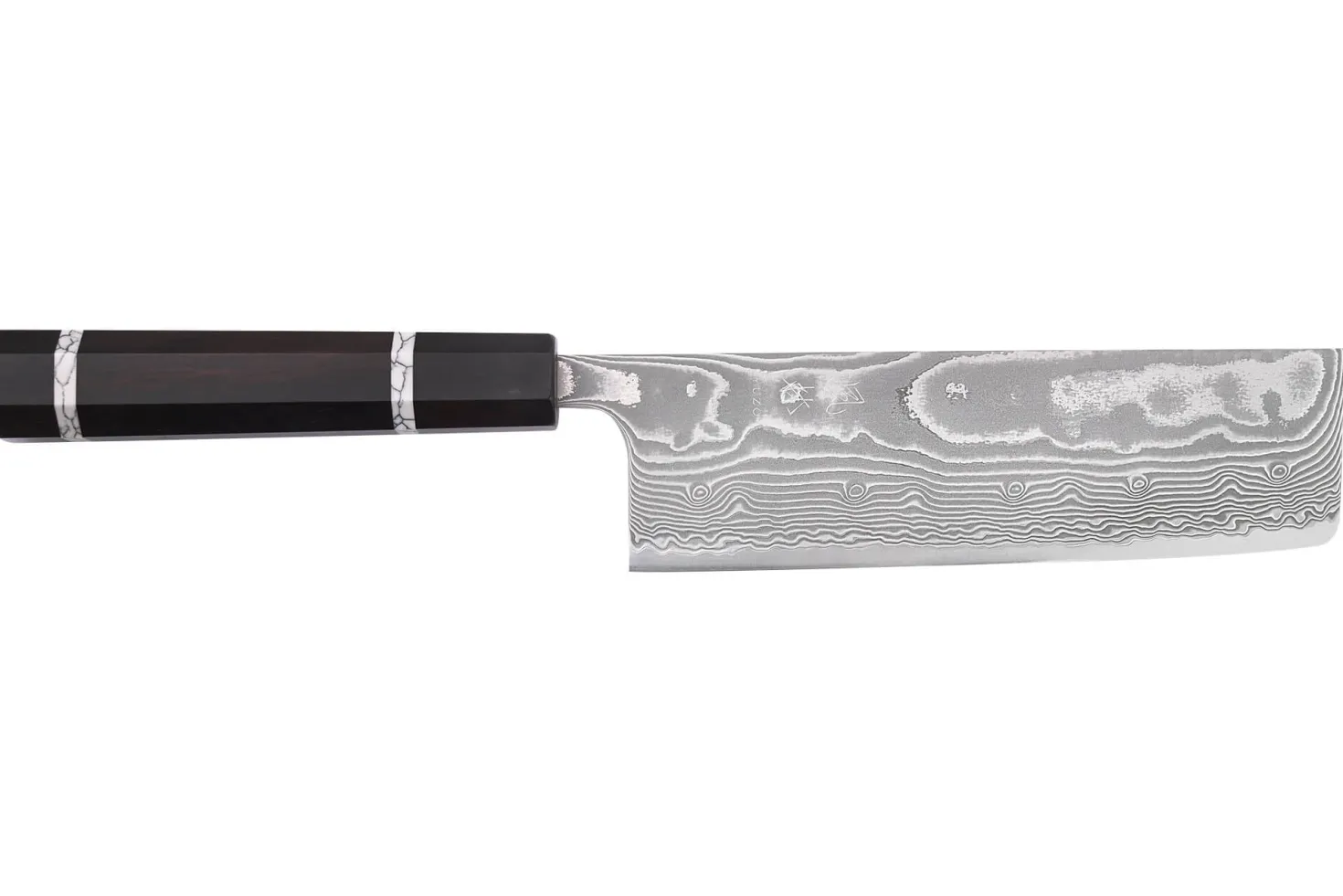 Couteau nakiri 16,5cm japonais artisanal Yuzo Kanko Damas SG2