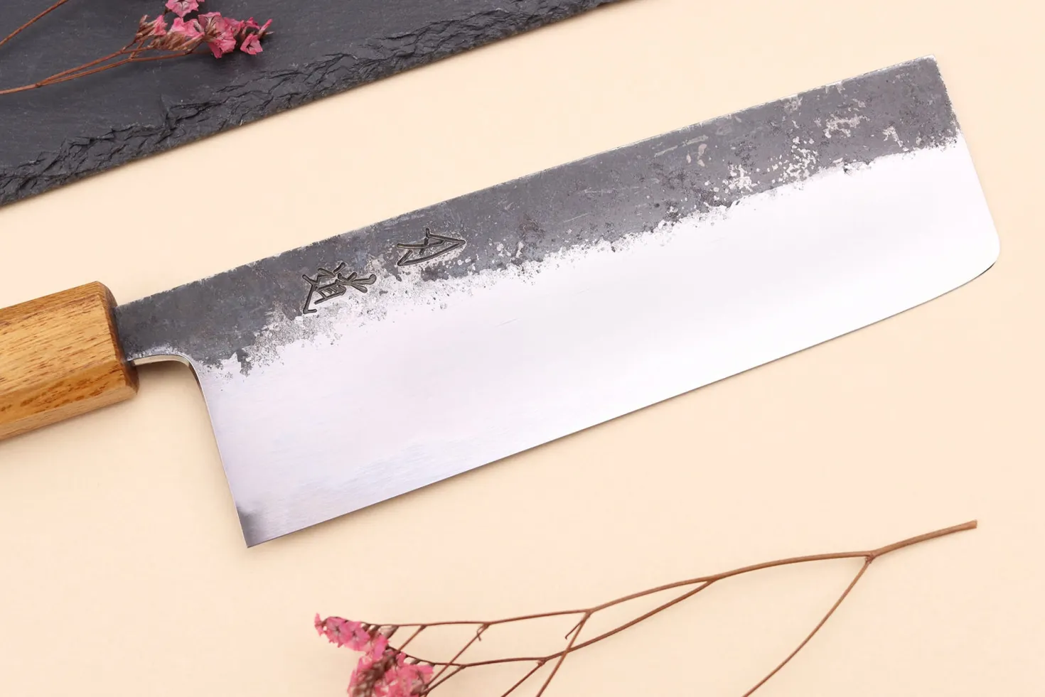 Couteau nakiri 16,5cm japonais artisanal Hado Sumi WS2