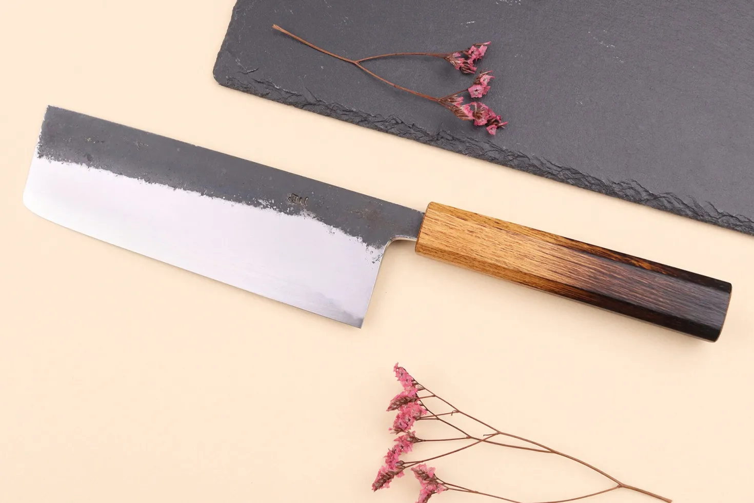 Couteau nakiri 16,5cm japonais artisanal Hado Sumi WS2