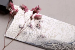 Couteau nakiri 16,5cm japonais artisanal Masashi Yamamoto SLD damas