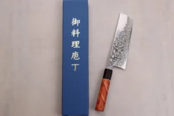 Couteau nakiri 16,5cm japonais artisanal Masashi Yamamoto SLD damas