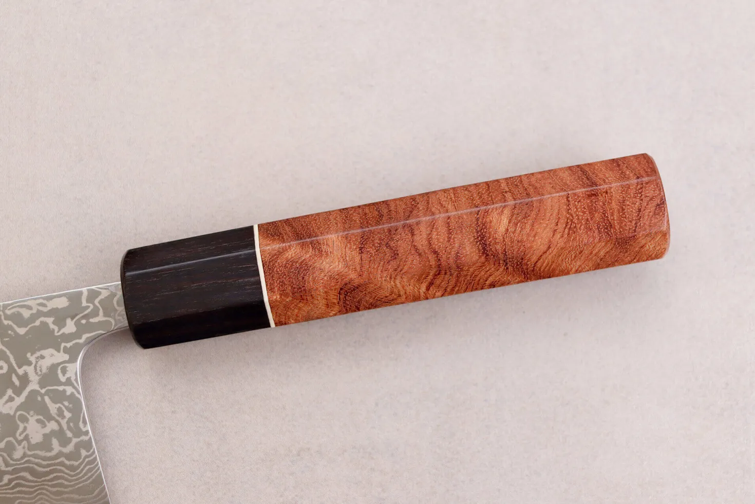 Couteau nakiri 16,5cm japonais artisanal Masashi Yamamoto SLD damas