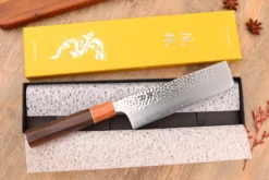 Couteau nakiri 17cm japonais artisanal Yuzo Akira Tsuchime VG10