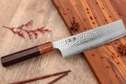 Couteau nakiri 17cm japonais artisanal Yuzo Akira Tsuchime VG10