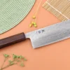 Couteau nakiri 16,5cm japonais artisanal Yuzo Enju Damas 440C