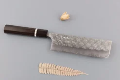 Couteau nakiri 16,5cm japonais artisanal Yoshimi Kato Hyo SG2