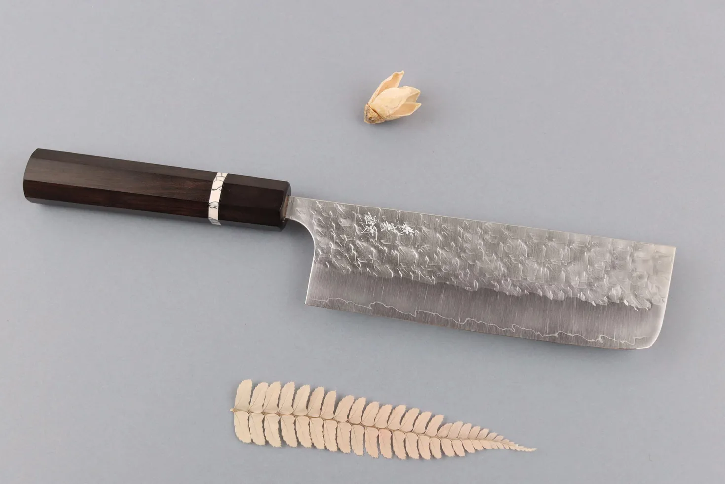 Couteau nakiri 16,5cm japonais artisanal Yoshimi Kato Hyo SG2