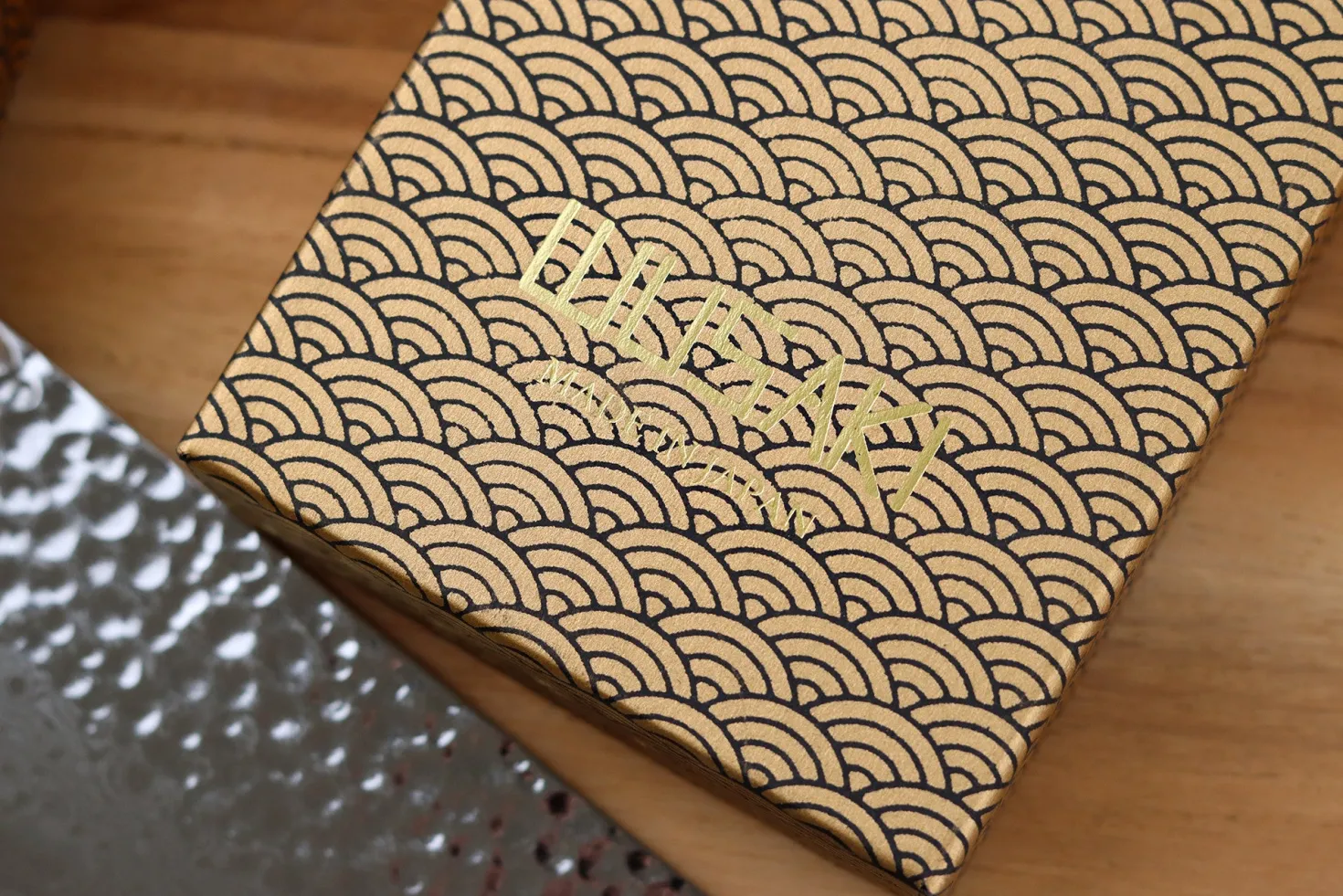 Couteau nakiri 17cm japonais artisanal Wusaki Yaketa VG10 damas chêne brûlé