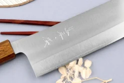 Couteau nakiri 16,5cm japonais artisanal Yu Kurosaki Gekko San Maï