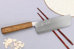 Couteau nakiri 16,5cm japonais artisanal Yu Kurosaki Gekko San Maï