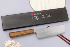Couteau nakiri 16,5cm japonais artisanal Yu Kurosaki Gekko San Maï