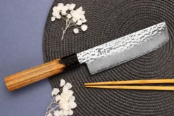 Couteau nakiri 16cm japonais Sakai Takayuki Kashi Urushi VG10 damas