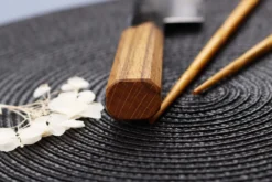 Couteau nakiri 16cm japonais Sakai Takayuki Kashi Urushi VG10 damas