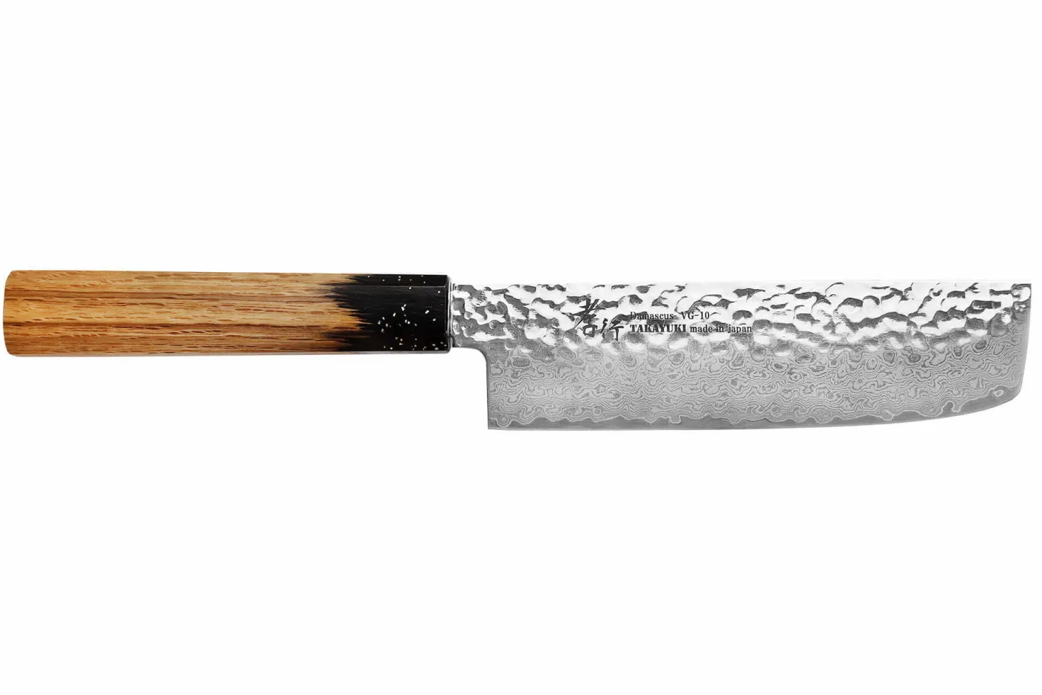 Couteau nakiri 16cm japonais Sakai Takayuki Kashi Urushi VG10 damas