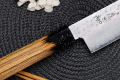Couteau nakiri 16cm japonais Sakai Takayuki Kashi Urushi VG10 damas
