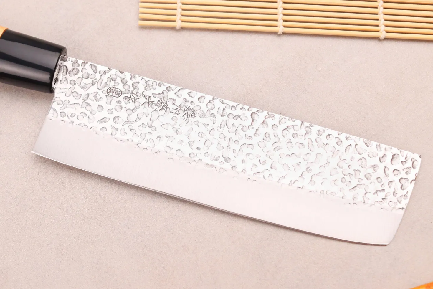 Couteau nakiri 17cm japonais Satake Cutlery Tsuchime en magnolia