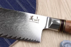 Couteau nakiri 17cm Kutoyama damas nid d'abeille