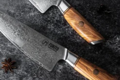 Couteau nakiri Fukito Olive Damas 14Cr 17cm