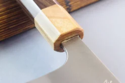 Couteau nakiri japonais artisanal Yoshimi Kato AS Nashiji 16,5cm