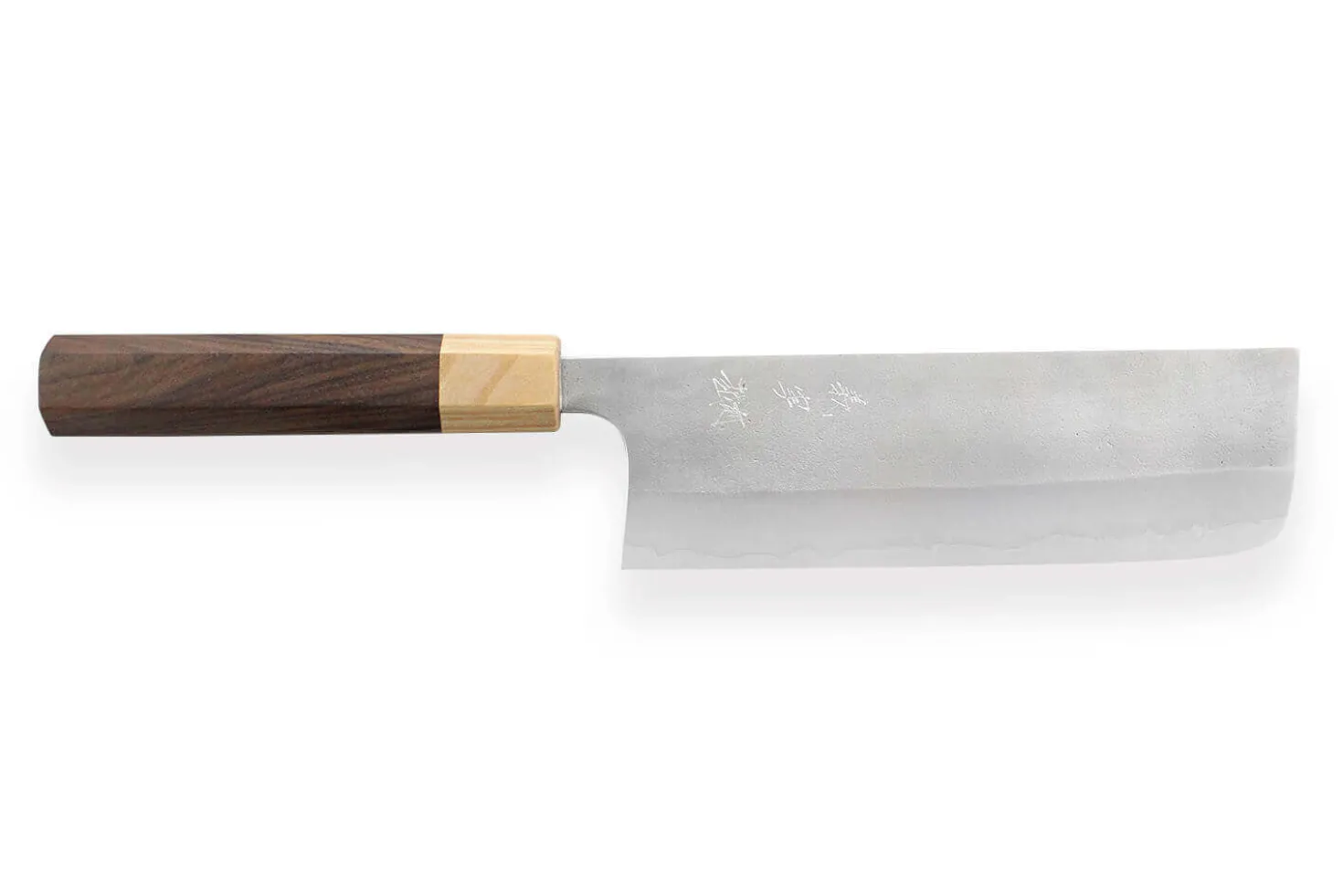 Couteau nakiri japonais artisanal Yoshimi Kato AS Nashiji 16,5cm