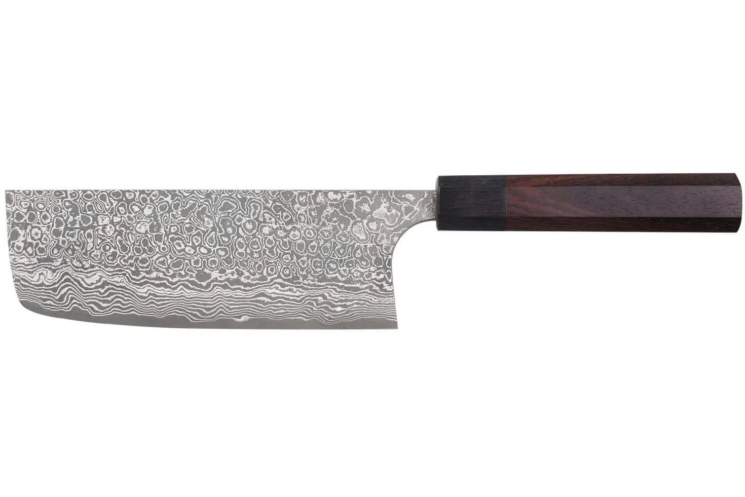 Couteau nakiri japonais artisanal Masakage Kumo 16,5cm damas 63 couches
