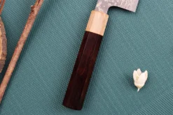 Couteau nakiri japonais artisanal Takeshi Saji VG10 Gold 16,5cm