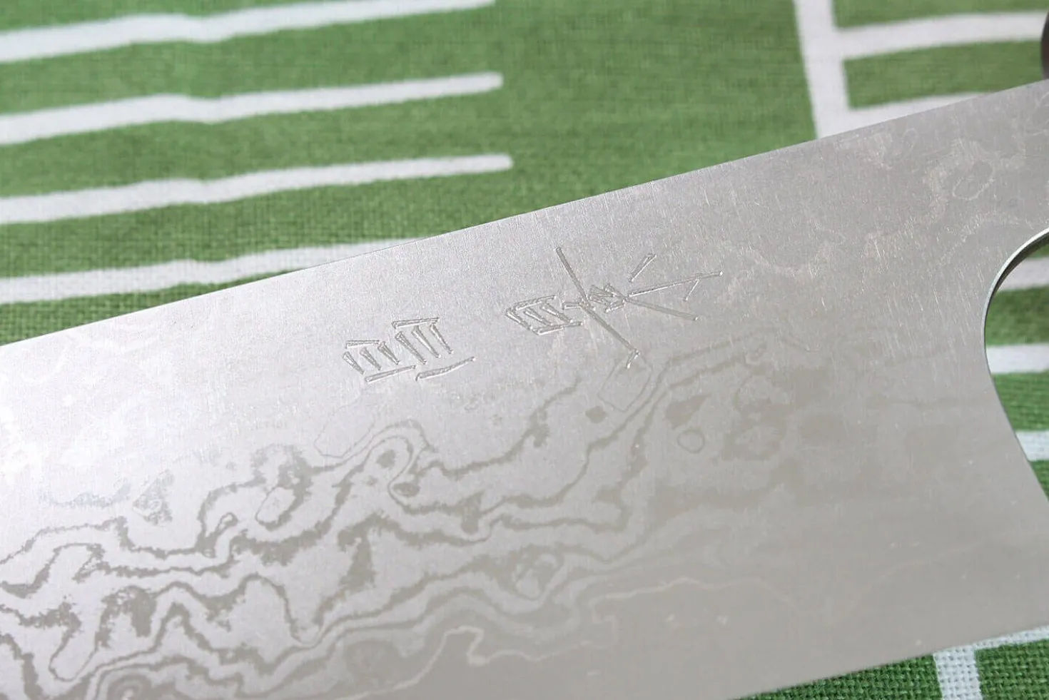 Couteau nakiri japonais artisanal Masakage Kiri 16.5cm damas 49 couches