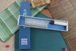 Couteau nakiri japonais artisanal Masakage Kiri 16.5cm damas 49 couches