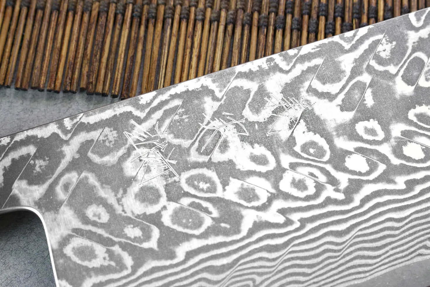 Couteau nakiri japonais artisanal Yoshimi Kato 16.5cm SG2 Damascus