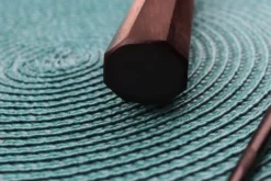 Couteau nakiri japonais artisanal Yu Kurosaki Fujin 16,5cm SG2 turquoise