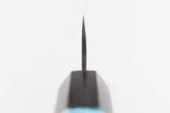 Couteau nakiri japonais artisanal Yu Kurosaki Fujin 16,5cm SG2 turquoise