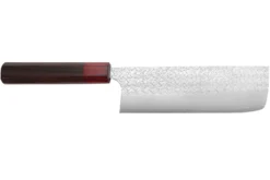 Couteau nakiri japonais artisanal Yoshimi Kato Minamo SG2 Tsuchime 16cm