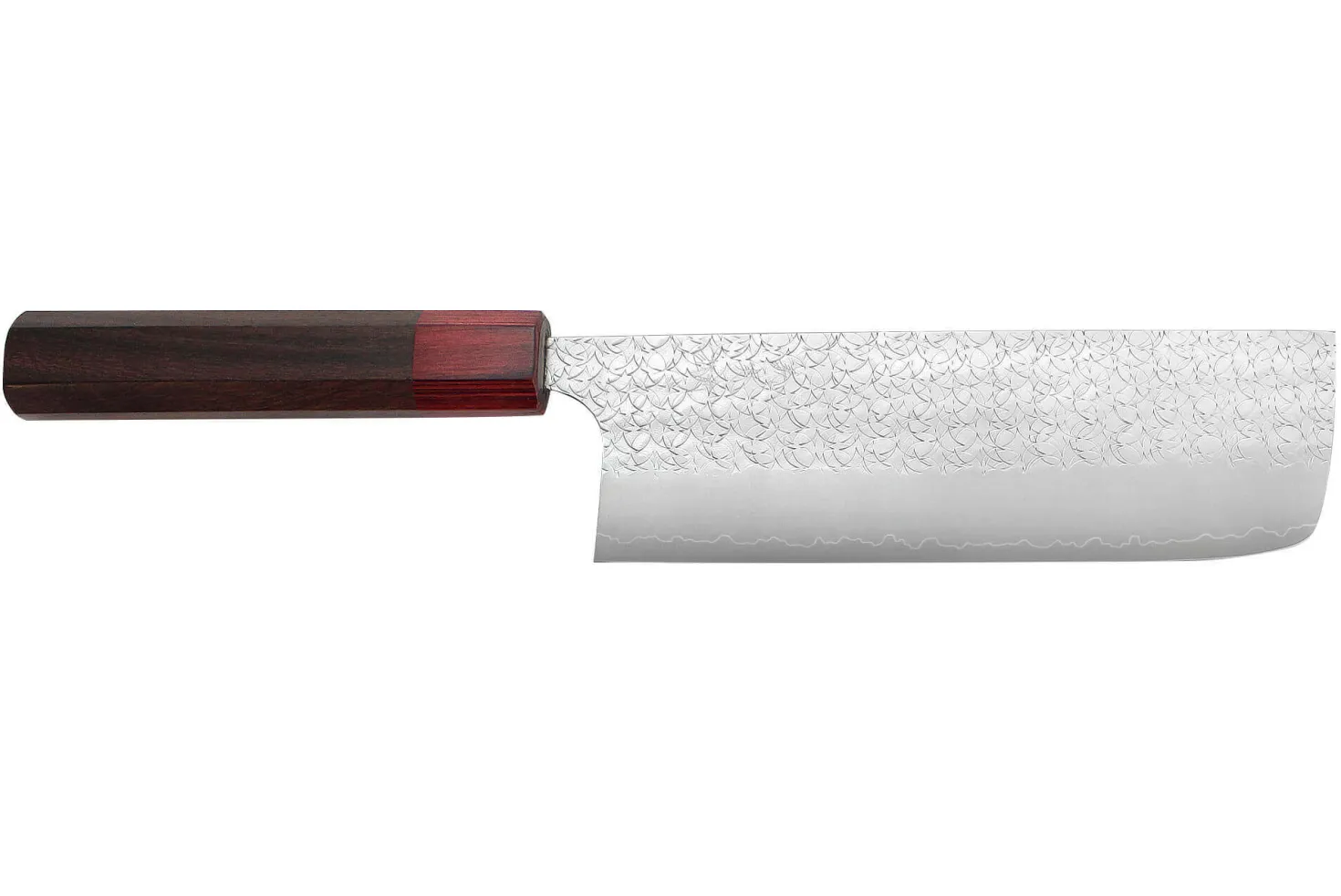 Couteau nakiri japonais artisanal Yoshimi Kato Minamo SG2 Tsuchime 16cm