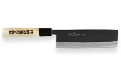 Couteau nakiri japonais artisanal Yoshihiro Kogeta White 2 steel 16.5cm