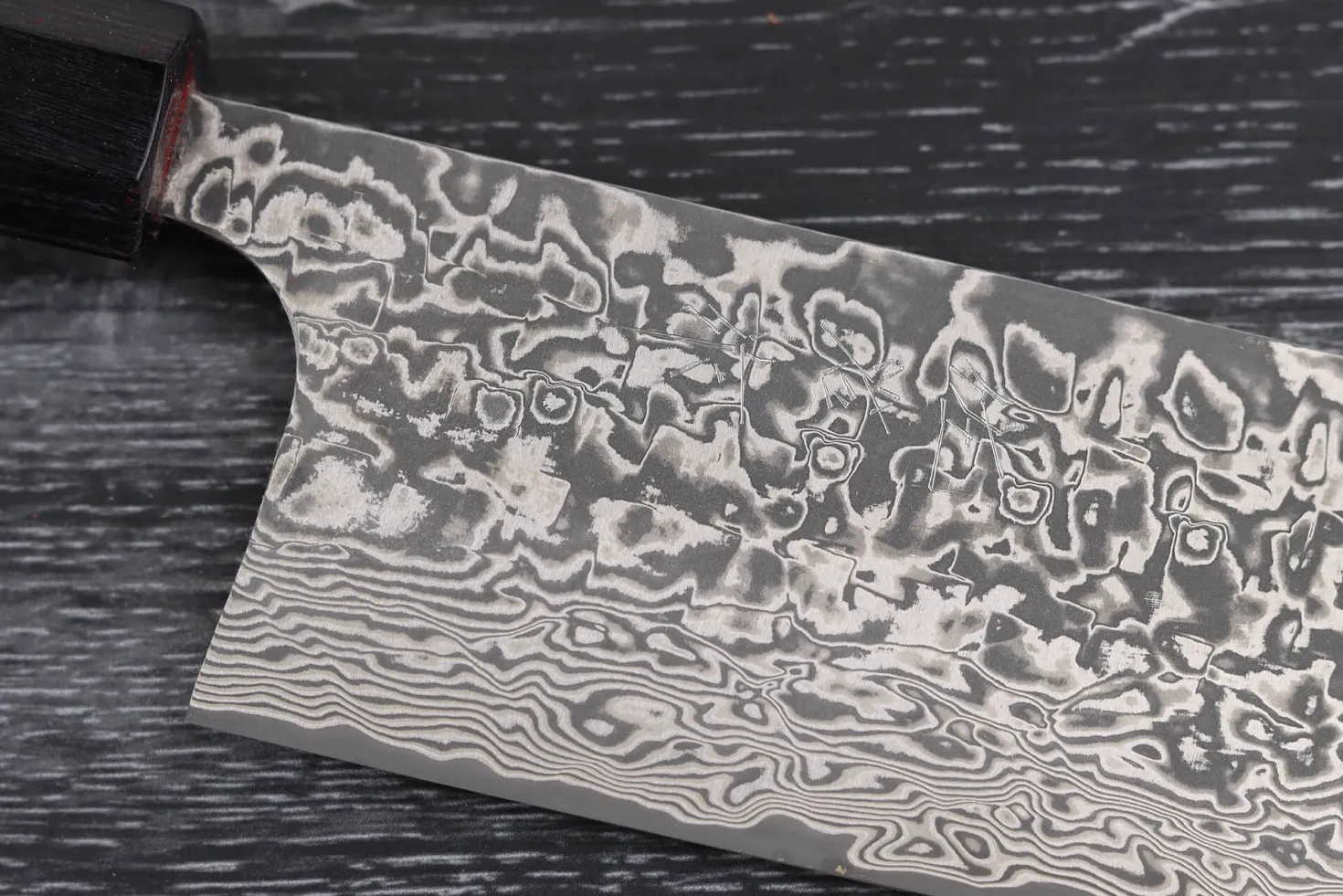 Couteau nakiri japonais artisanal Takeshi Saji R2 Nickel Damas 16,5cm