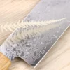 Couteau nakiri japonais artisanal Yoshihiro ZAD lame damassée 16cm