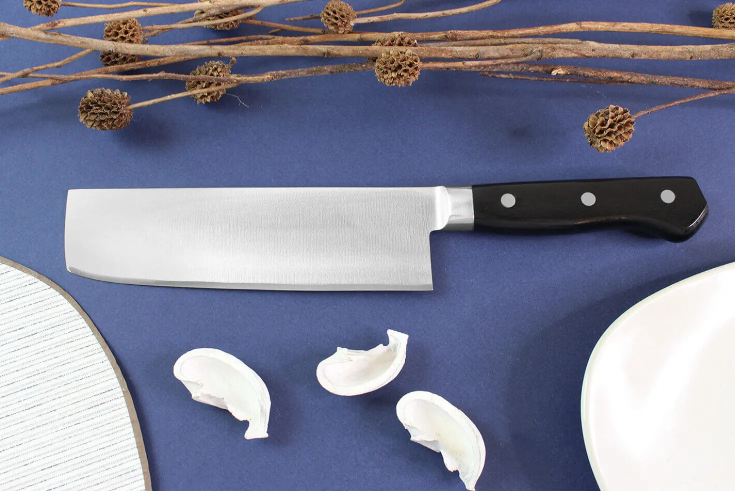 Couteau nakiri japonais Shimomura TU-9000 16,5cm