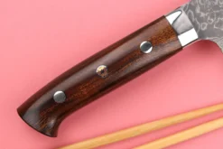 Couteau nakiri japonais Takeshi Saji R2 Damas Mosaïque 16,5cm
