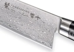 Couteau nakiri japonais Tamahagane Kyoto lame 18cm acier damas VG5